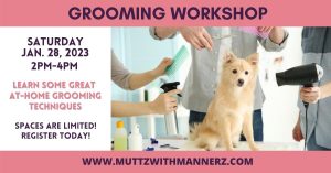 Grooming Workshop @ Muttz with Mannerz